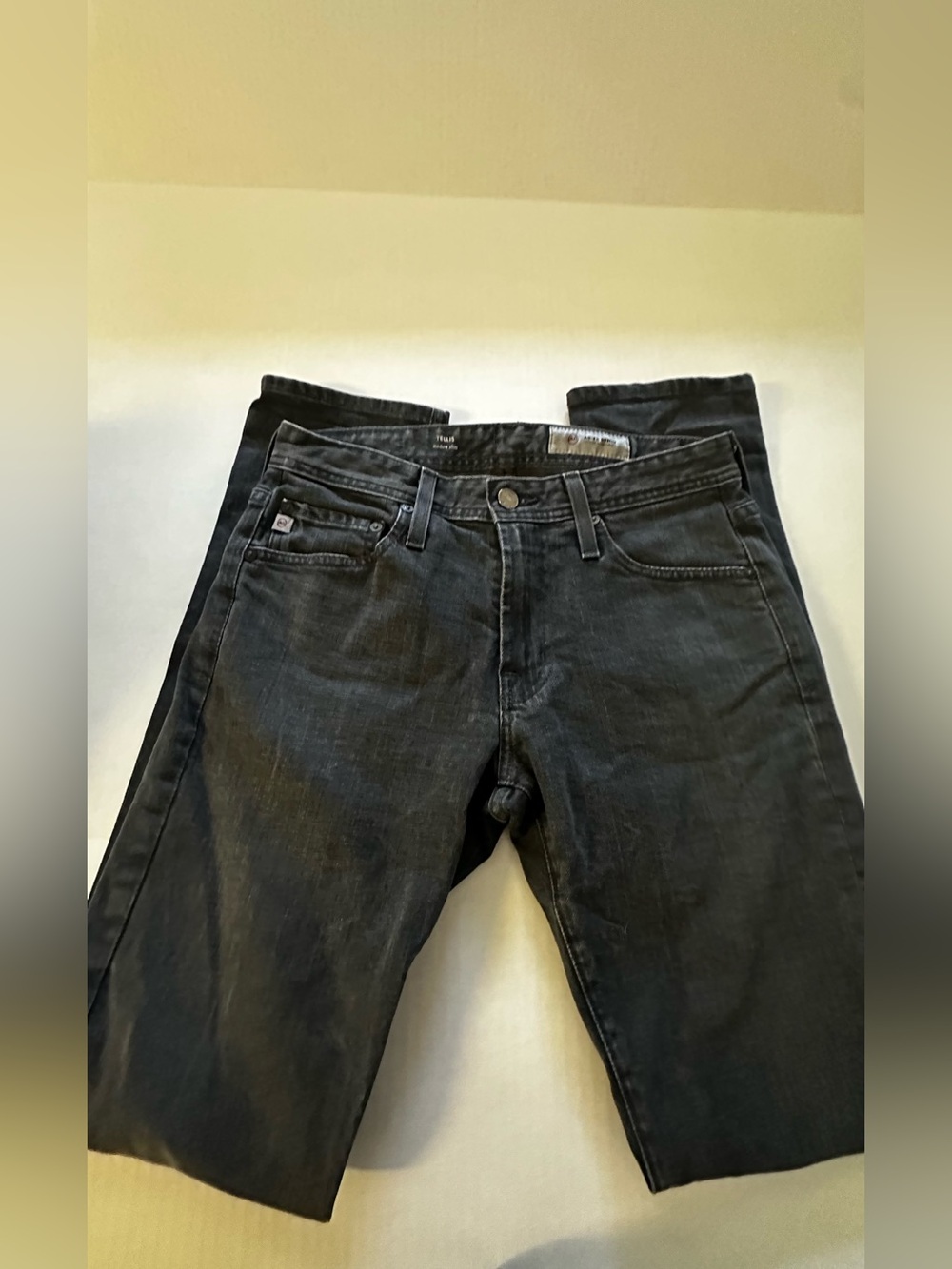 Ag Adriano Goldschmied Men's Black Slim Jeans